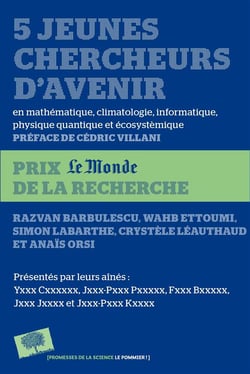 5 jeunes chercheurs d'avenir (édition 2015)