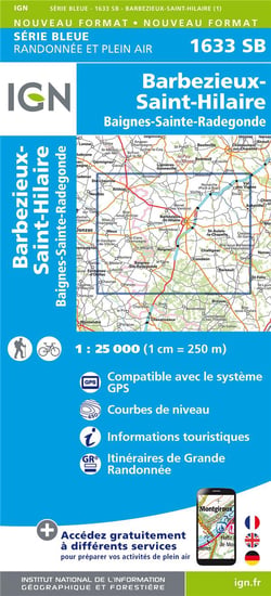 1633Sb Barbezieux-Saint-Hilaire.Baignes-Sainte-Rad