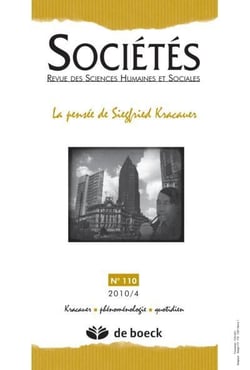 Sociétés n.110 : la pensée de Siegfried Kracauer