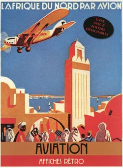Aviation - livre avec 8 posters détachables publicitaires cultes