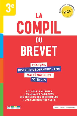 Compil brevet : La compil du brevet 2024 : Tous les outils, toutes les matières