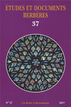Études et documents berbères n.37 (édition 2017)