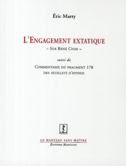 L'engagement extatique sur rené char