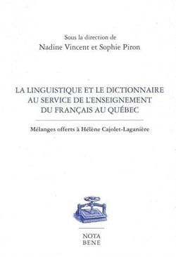 La linguistique et le dictionnaire au service de l'enseignement d