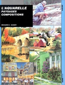 Aquarelle paysages composition