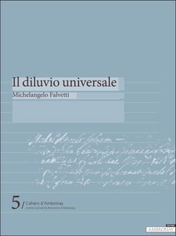 CAHIERS D'AMBRONAY Tome 5 : il diluvio universale de Michelangelo Falvetti