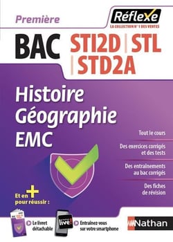 Mémos réflexes Tome 23 : bac STI2D - STL - STD2A - histoire - géographie - EMC - première (édition 2018)
