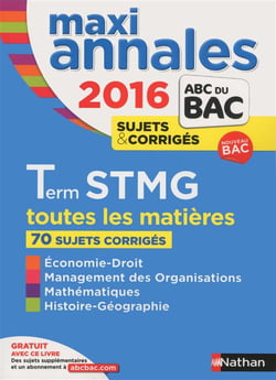 Maxi-annales bac - 2016 - terminale stmg