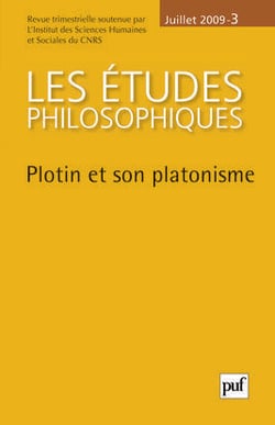 Revue Les études philosophiques n.2009/3 : Plotin et son platonisme