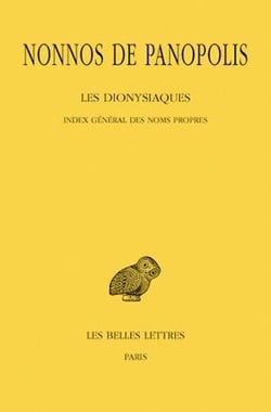 Les dionysiaques Tome 19 - index général des noms propres