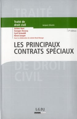 les principaux contrats spéciaux - 3ème édition