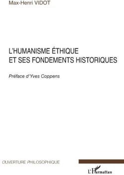 L'humanisme éthique et ses fondements historiques