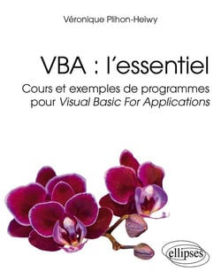 VBA : l'essentiel : Cours et exemples de programmes pour Visual Basic for Applications