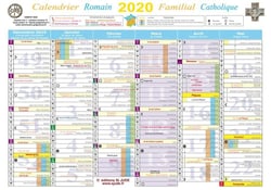 Calendrier familial catholique (édition 2020)