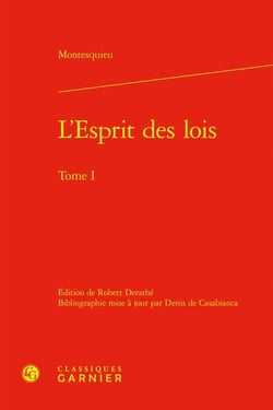 L'Esprit des lois Tome 1