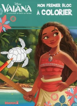 Mon premier bloc a colorier - vaiana, la legende du bout du monde