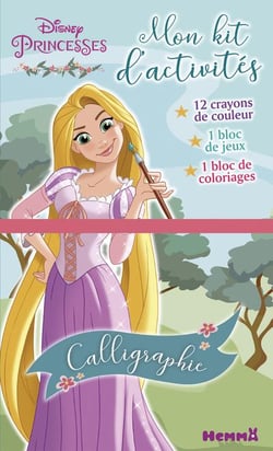 Mon kit d'activités - disney princesses - calligraphie