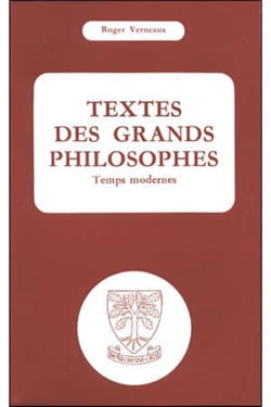 Textes des grands philosophes : Temps modernes