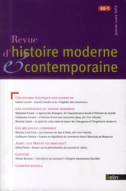 Revue d'histoire moderne et contemporaine n.60-1 - (janv-mars 2013)