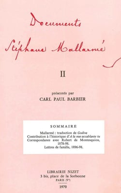 Documents Stéphane Mallarmé II