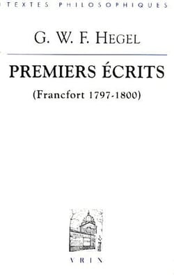 Premiers écrits (Francfort 1797-1800)
