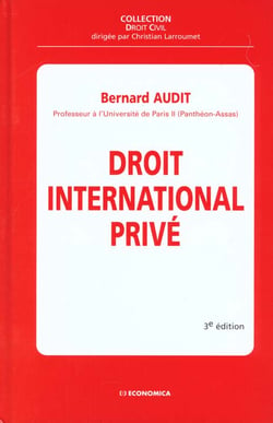 DROIT INTERNATIONAL PRIVE 3ED.