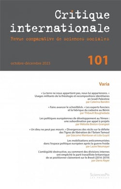 Revue critique internationale n.101