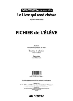 LECTURE EN TETE - LIVRE QUI REND CHEVRE - LECTURE CYCLE 3 (FICHIER)