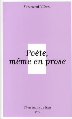 Poète, même en prose