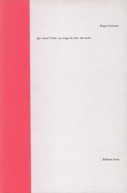 Qui dans l'ordre au rouge du soir des mots