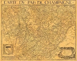 CHAMPAGNE EN 1616 50 CM X 38 CM