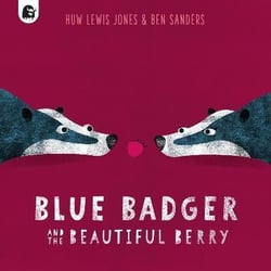Blue badger and the beautiful berry