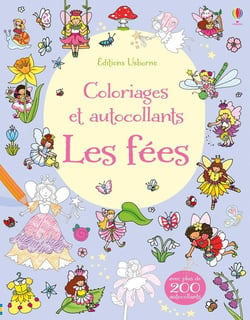 COLORIAGES ET AUTOCOLLANTS : les fées