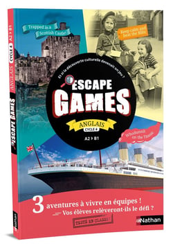 Escape games : pochette escape game anglais - cycle 4 - a2 > b1