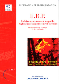 Établissements recevant du public - réglement de sécurité contre l'incendie - établissements du 1er groupe (1ère à 4ème catégorie brochure 1686)