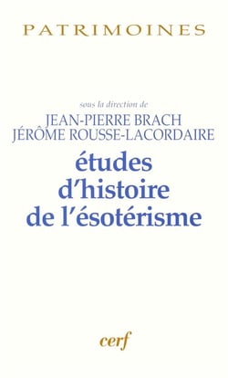 Études d'histoire de l'ésotérisme