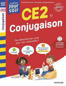 Cahier du jour / cahier du soir : Conjugaison : CE2 - Conçu et recommandé par les enseignants
