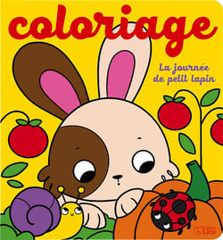 Coloriage journée de petit lapin