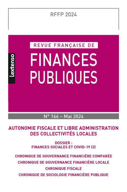 Revue française de finances publiques n.166