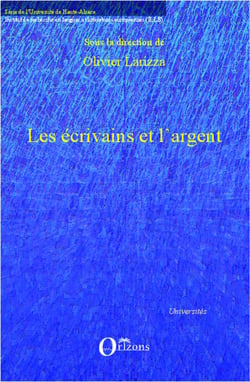 Les écrivains et l'argent