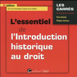 L'essentiel de l'introduction historique au droit (4e édition)