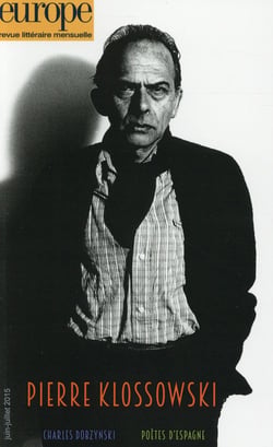 Revue Europe n.1034 : Pierre Klossowki
