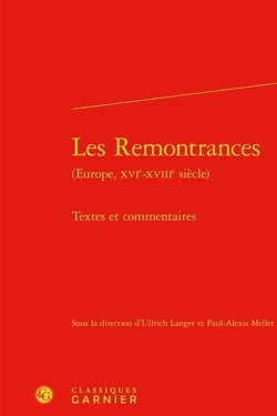 Les remontrances : textes et commentaires