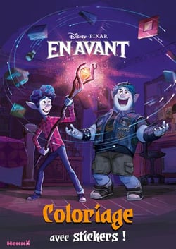 Coloriage avec stickers - disney en avant