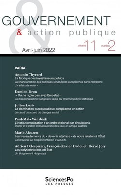 Revue gouvernement et action publique n.11