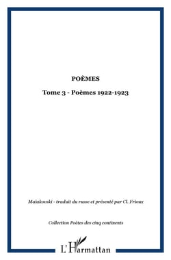Poemes t.3 - 1922-1923