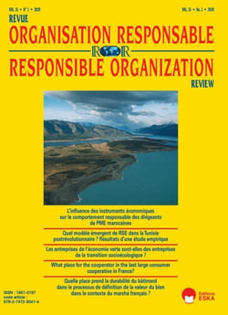LES ENTREPRISES DE L'ECONOMIE VERTE SONT ELLES DES ENTREPRISES...ROR 1-2020 : REVUE DE L'ORGANISATION RESPONSABLE VOL 15 N°1-2020