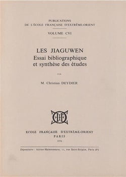 Les jiaguwen - essai bibliographique et synthèse des études