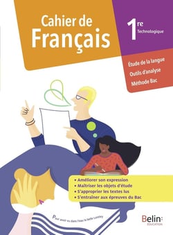 Cahier de francais, 1ère technologique - cahier élève (édition 2020)