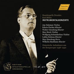 Edition Staatskapelle Dresden Vol.48 : Karl Böhm - Concertos pour instruments - 1938 - 1940